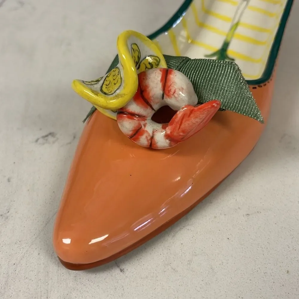 Diane's Happy Toes Diane Artware Candle Holder 2004 Shrimp Scampi Shoe Figurine